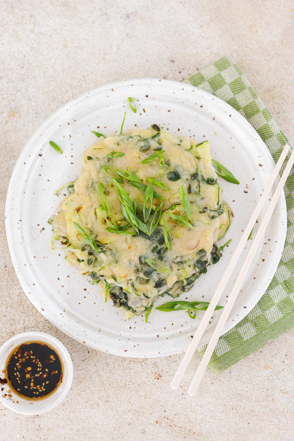 Pea Shoot Microgreen Pancakes | Leath House Recipes