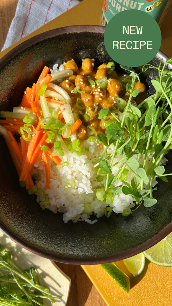 Coconut Curry Veggie Bowl Leath x Heyday Canning Co. Recipe