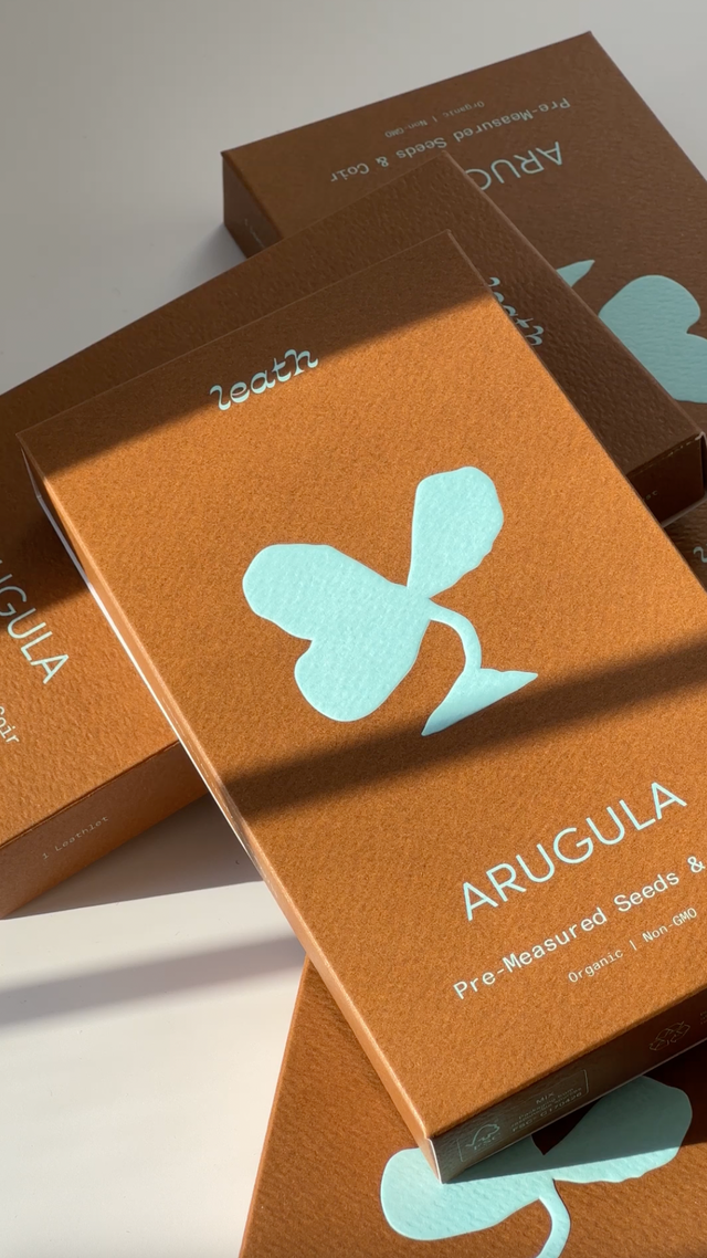 Arugula Leathlet Boxes - how to grow arugula microgreens in the Fieldhouse