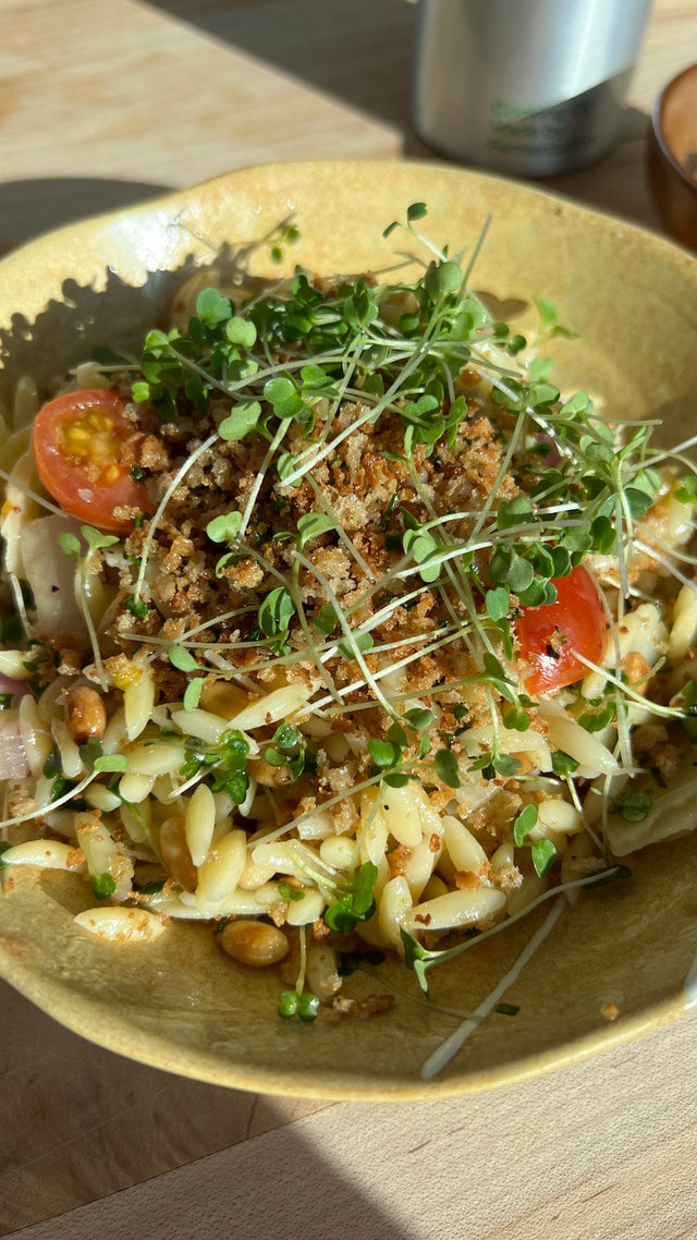 Leath x Zero Acre Orzo Pasta Recipe