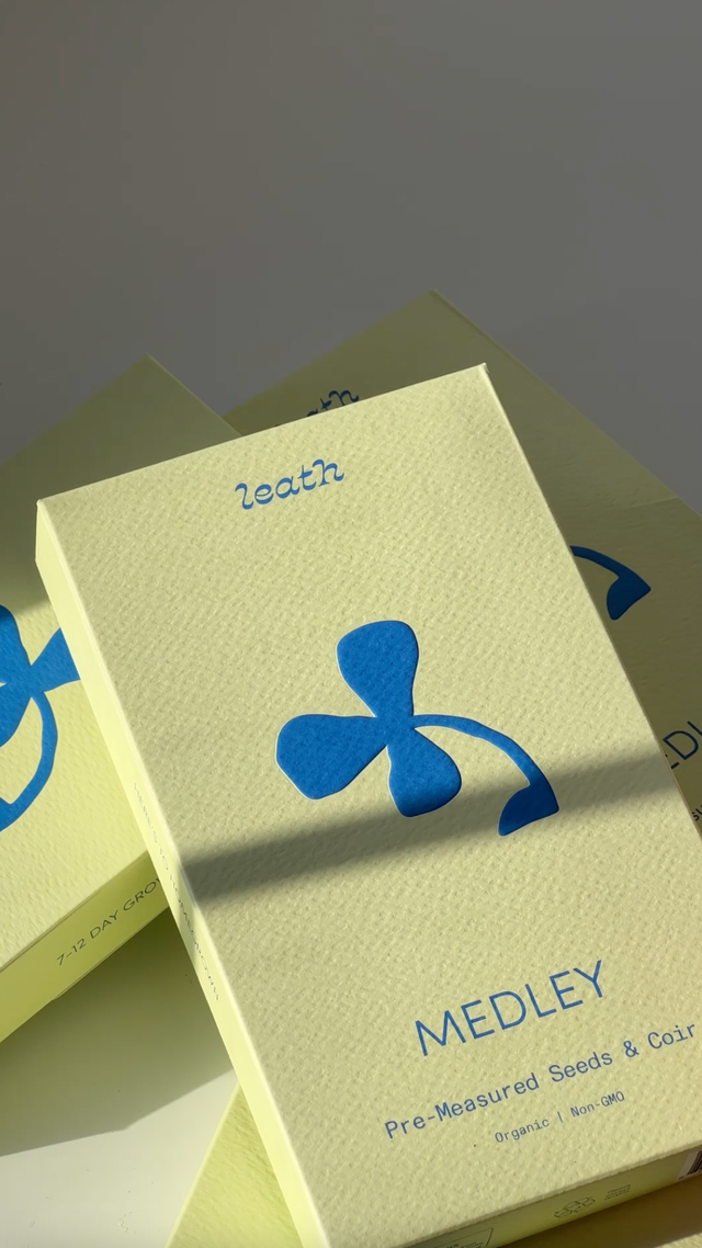 Medley Leathlet Boxes - how to grow lettuce mix microgreens in the Fieldhouse