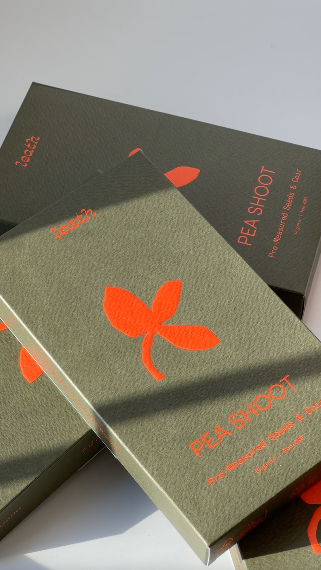 Pea Shoot Leathlet Boxes - How to plant pea shoot microgreens in the Fieldhouse