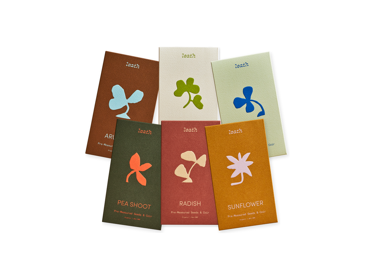 Leathlet seed and soil packets